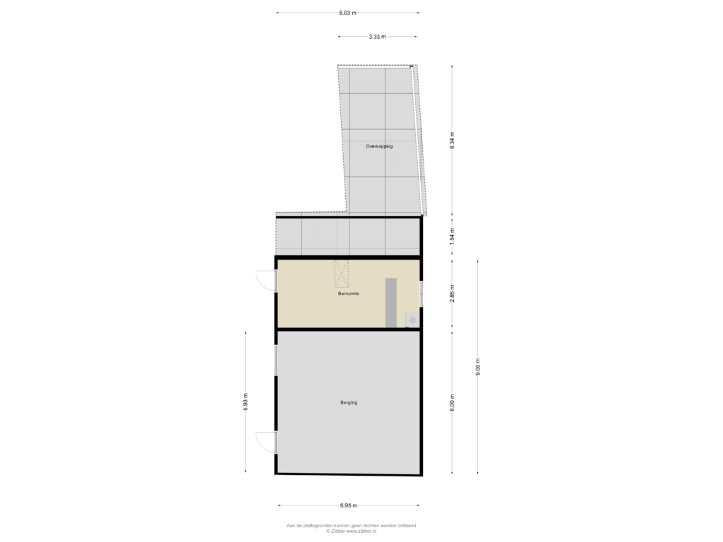 View floorplan of Berging of Vleugeldijk 31