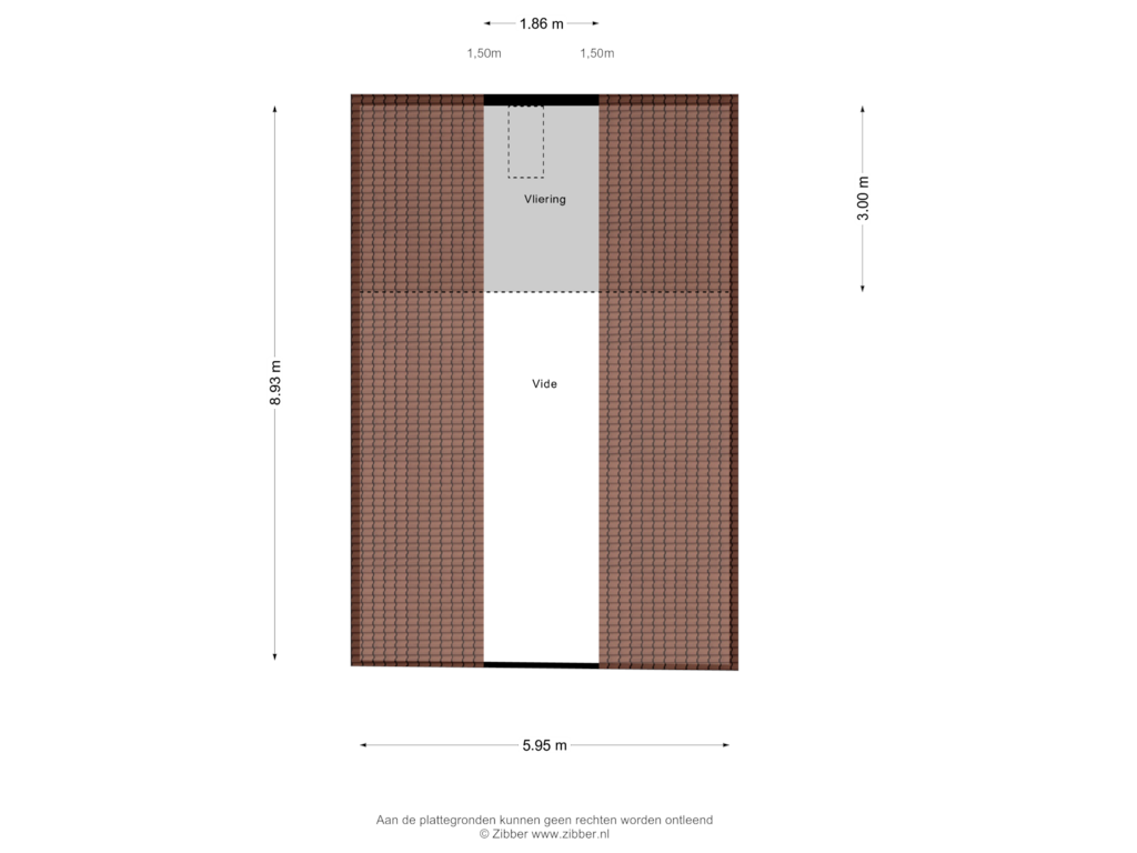 View floorplan of Vliering of Vleugeldijk 31