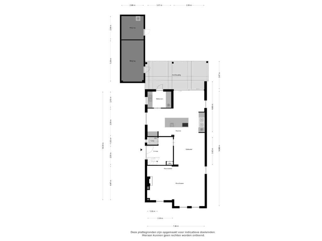 Bekijk plattegrond van Begane Grond van Haarenseweg 4-A