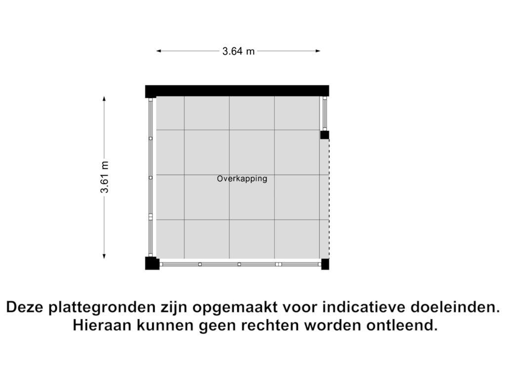 Bekijk plattegrond van Overkapping van Haarenseweg 4-A