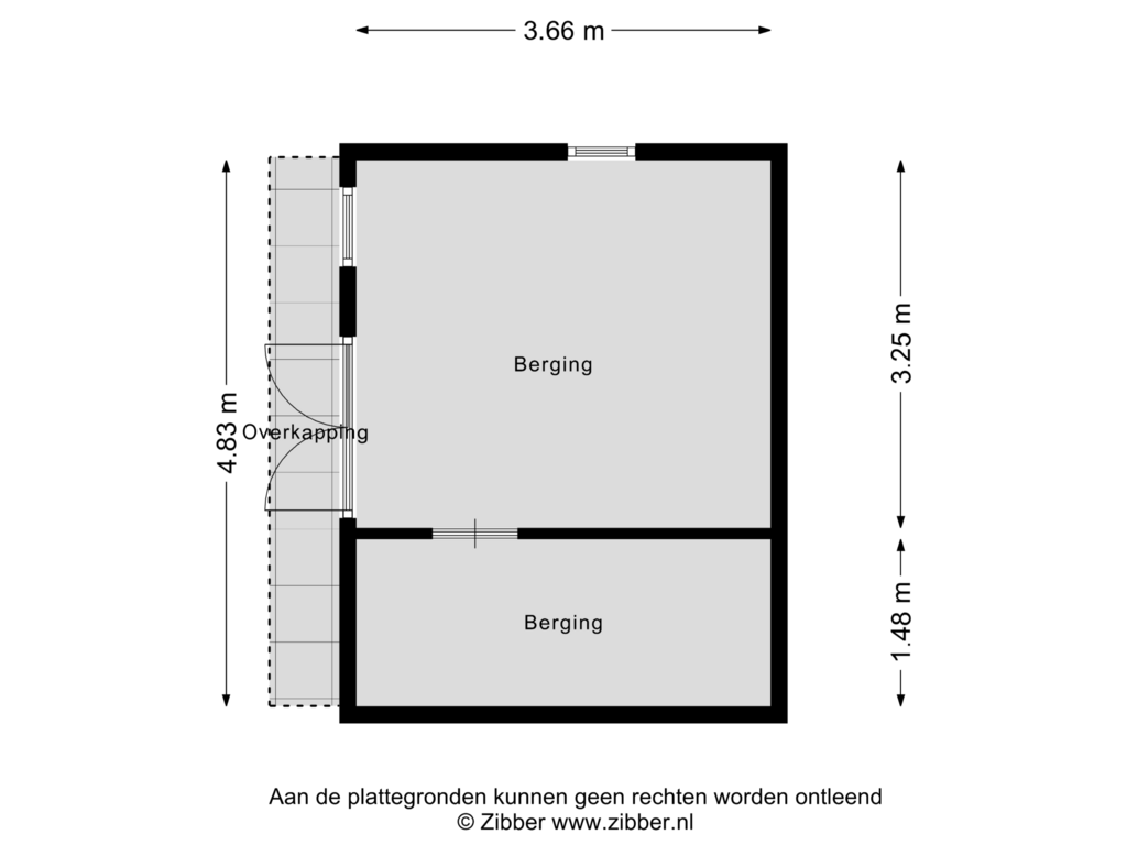 Bekijk plattegrond van Berging van Niasstraat 3