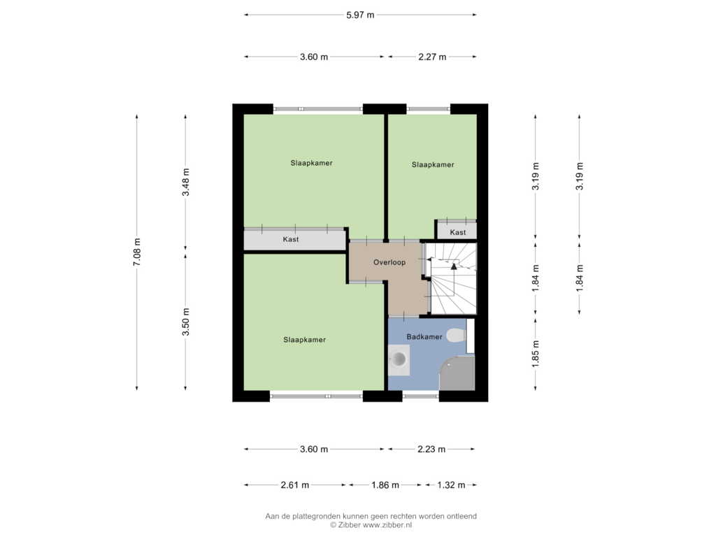 Bekijk plattegrond van Eerste Verdieping van Berkenlaan 10