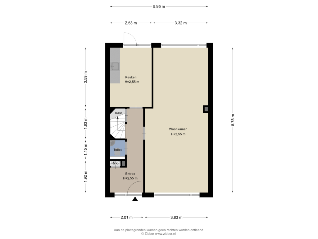 Bekijk plattegrond van Begane grond van Joon 12