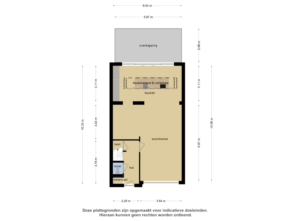 Bekijk plattegrond van begane grond van Witherenstraat 20