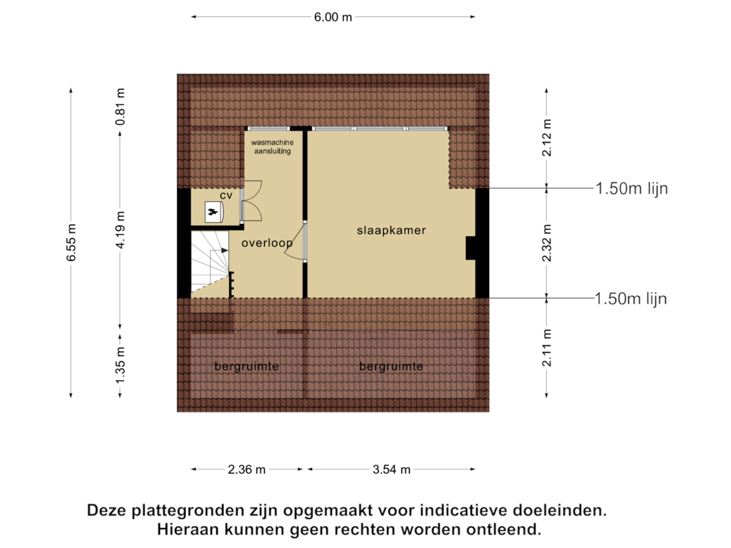 Bekijk plattegrond van 2e verdieping van Witherenstraat 20