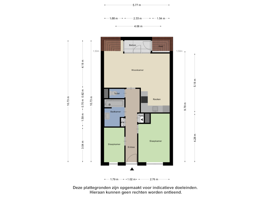 View floorplan of Appartement of Patronaat 30