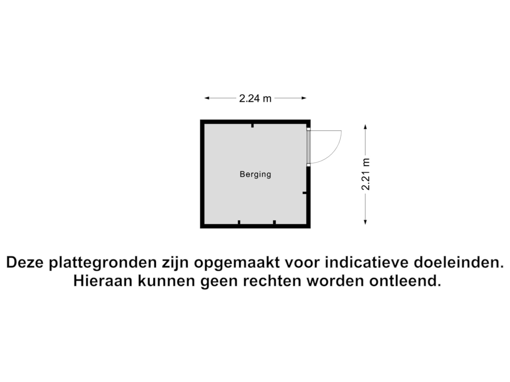 View floorplan of Berging of Patronaat 30