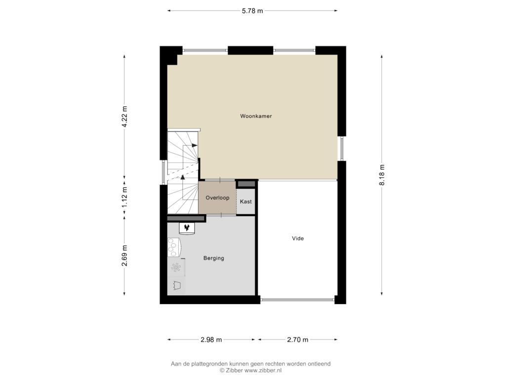 View floorplan of Eerste Verdieping of Zenegroen 2