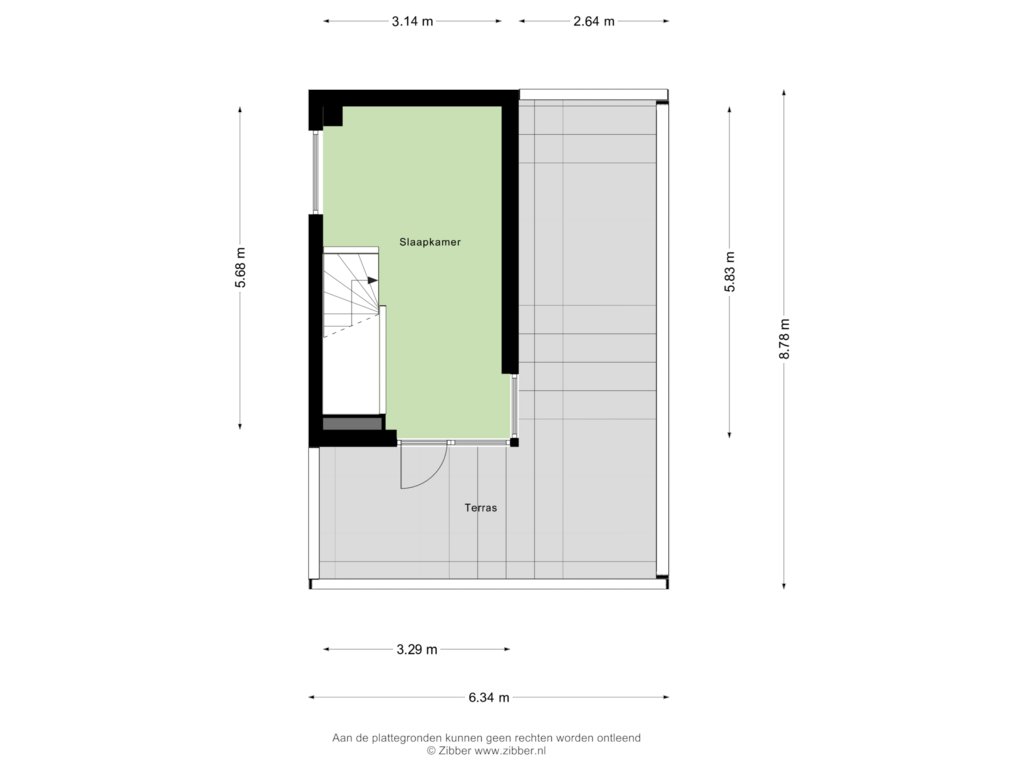 View floorplan of Derde Verdieping of Zenegroen 2