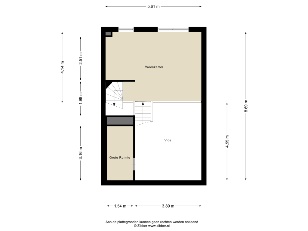 View floorplan of Eerste Verdieping of Doedes Breuning ten Catestraat 98