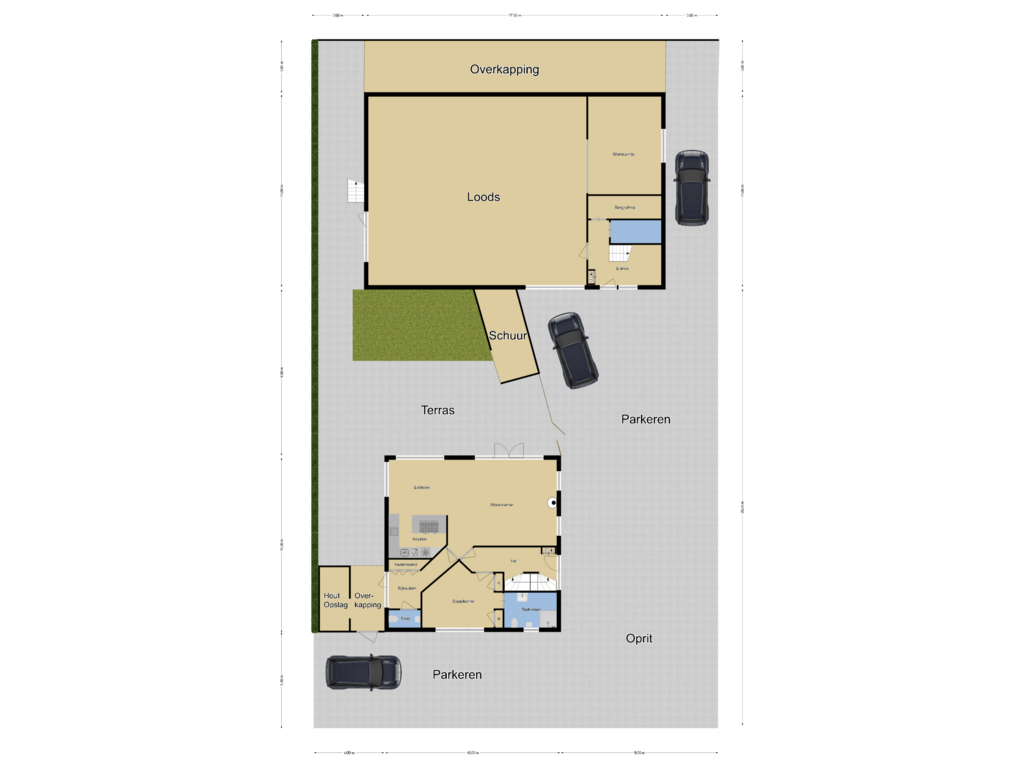 Bekijk plattegrond van Perceel overzicht van Fahrenheitstraat 24