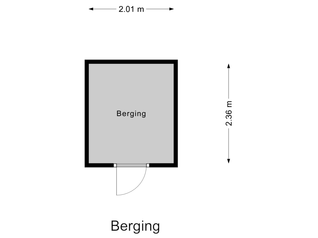 Bekijk plattegrond van Berging van Kreekstraat 9