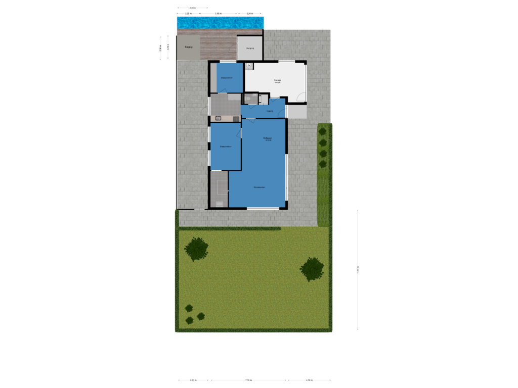 View floorplan of Tuin of Bernhardlaan 28