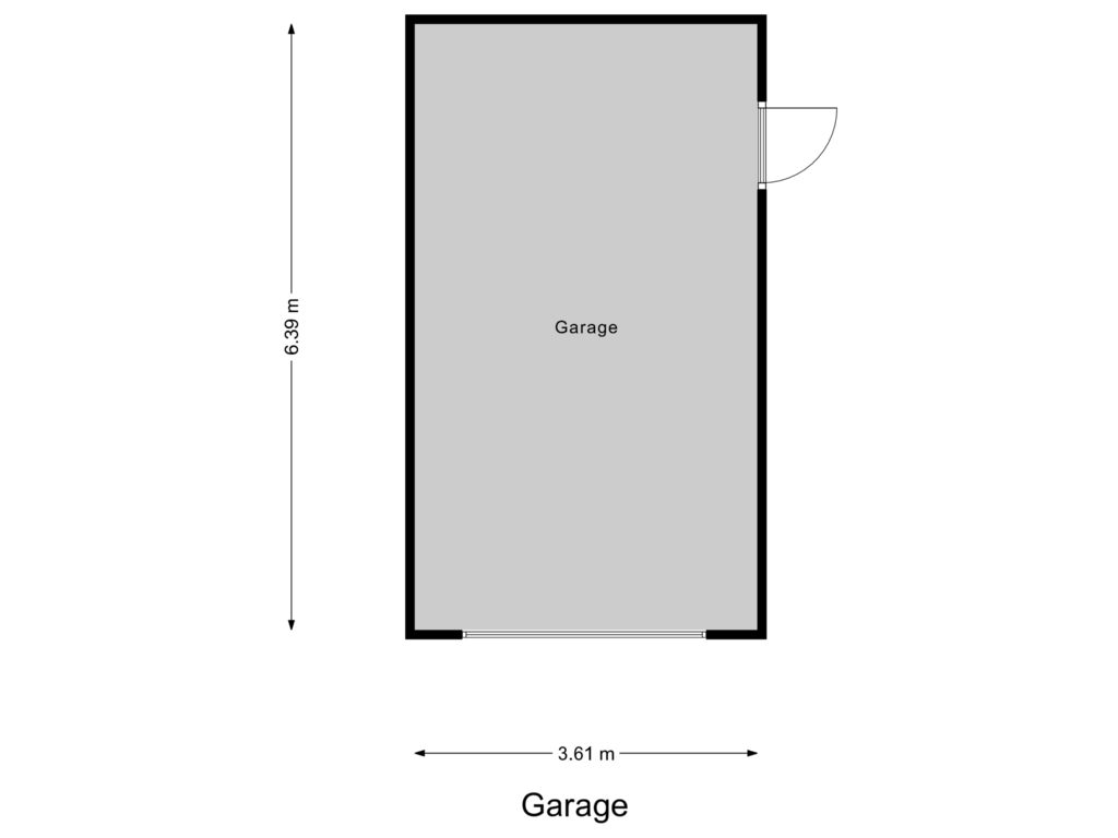 View floorplan of Garage of Vlierbessenstraat 2