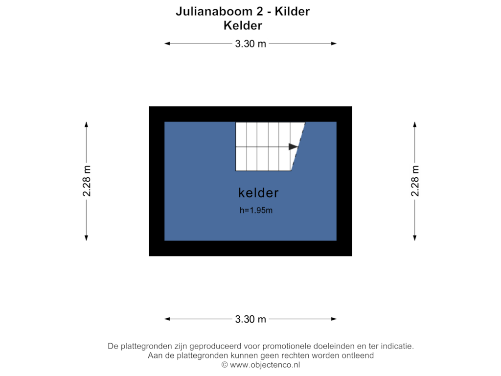 Bekijk plattegrond van Kelder van Julianaboom 2