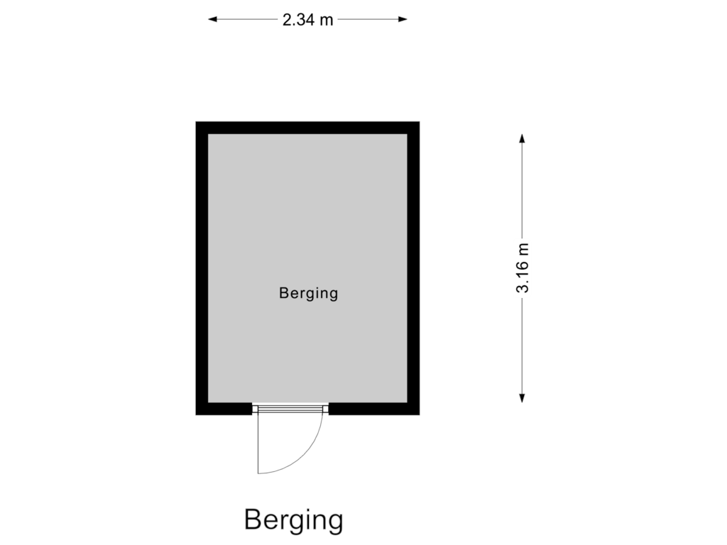 Bekijk plattegrond van Berging van Keurhove 62