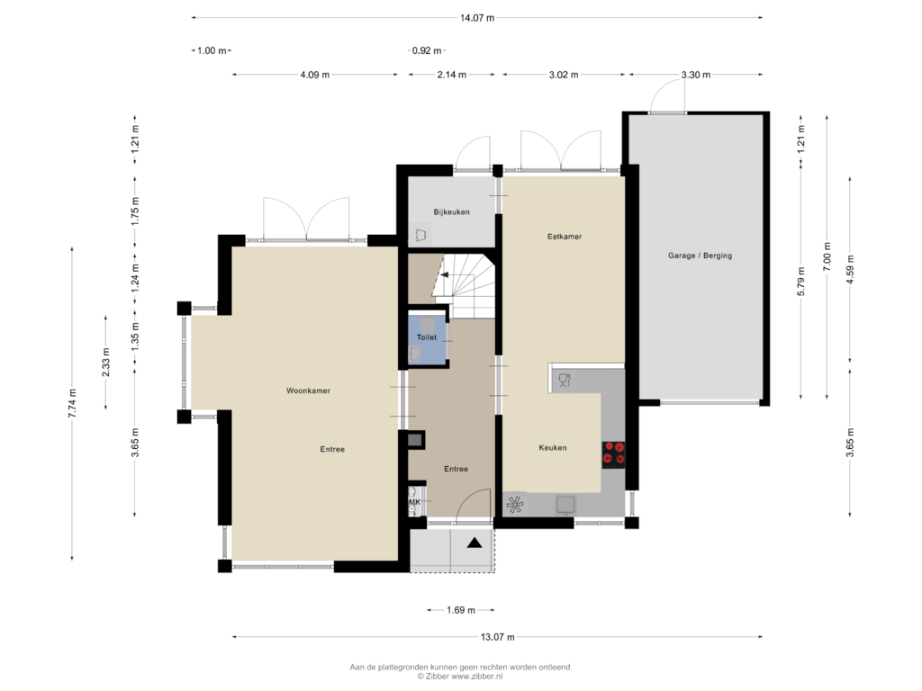 Bekijk plattegrond van Begane grond van Dominee Van Ingenstraat 4