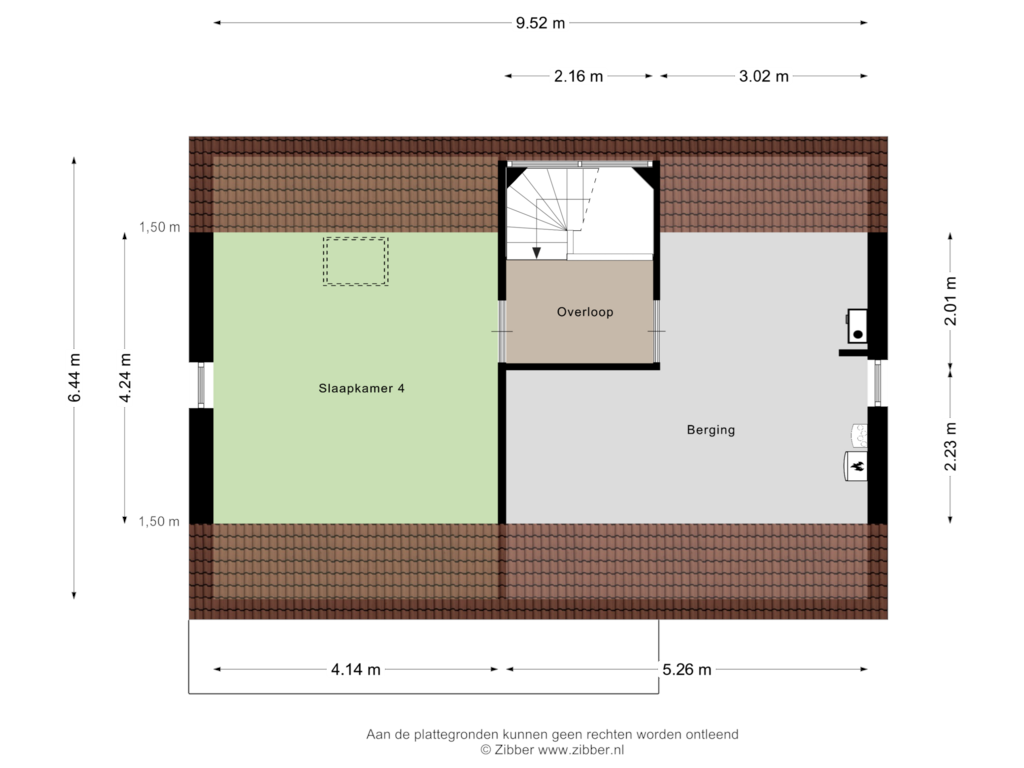 Bekijk plattegrond van Tweede verdieping van Dominee Van Ingenstraat 4