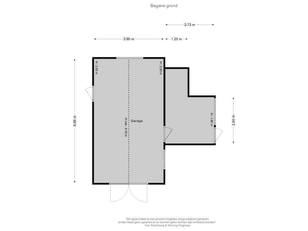 Bekijk plattegrond van Garage van Sprielderweg 206