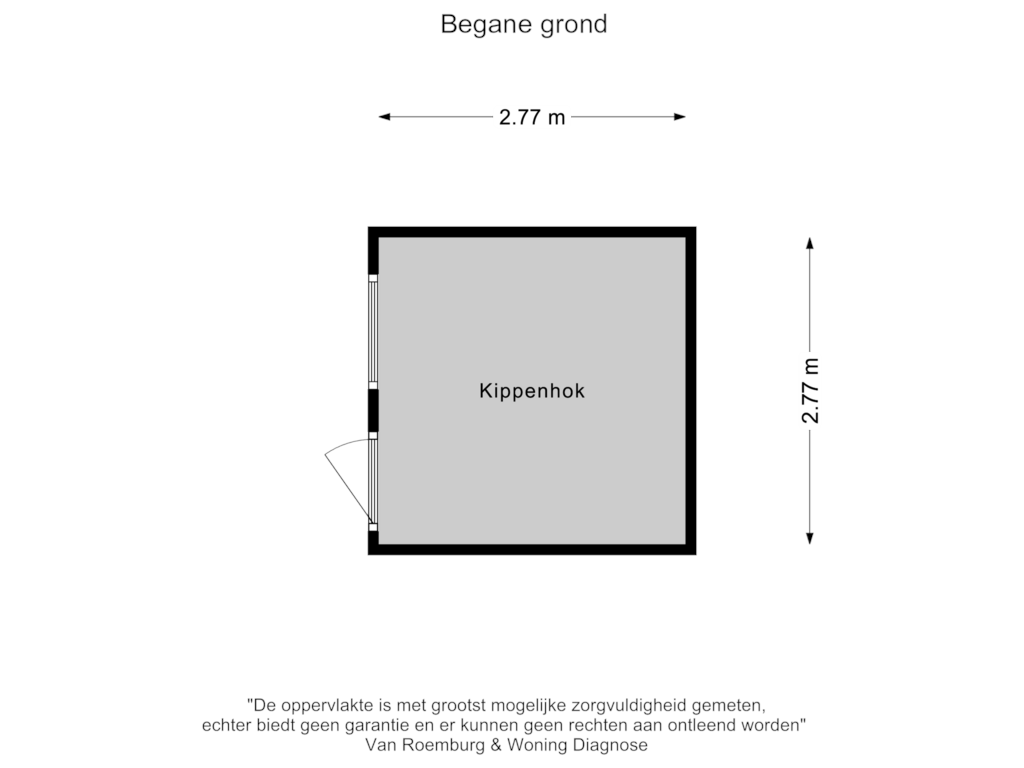 Bekijk plattegrond van Kippenhok van Sprielderweg 206