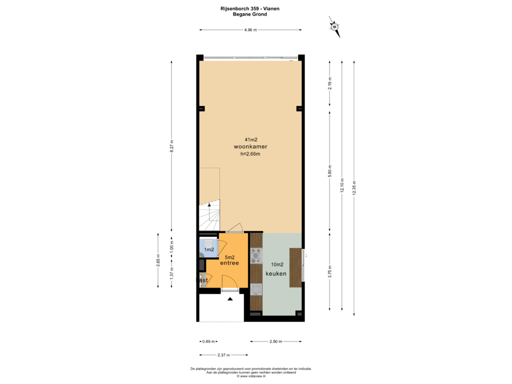 View floorplan of BEGANE GROND of Rijsenborch 359