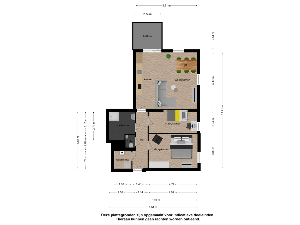 Bekijk plattegrond van Appartement van Dirk Hartogstraat 177