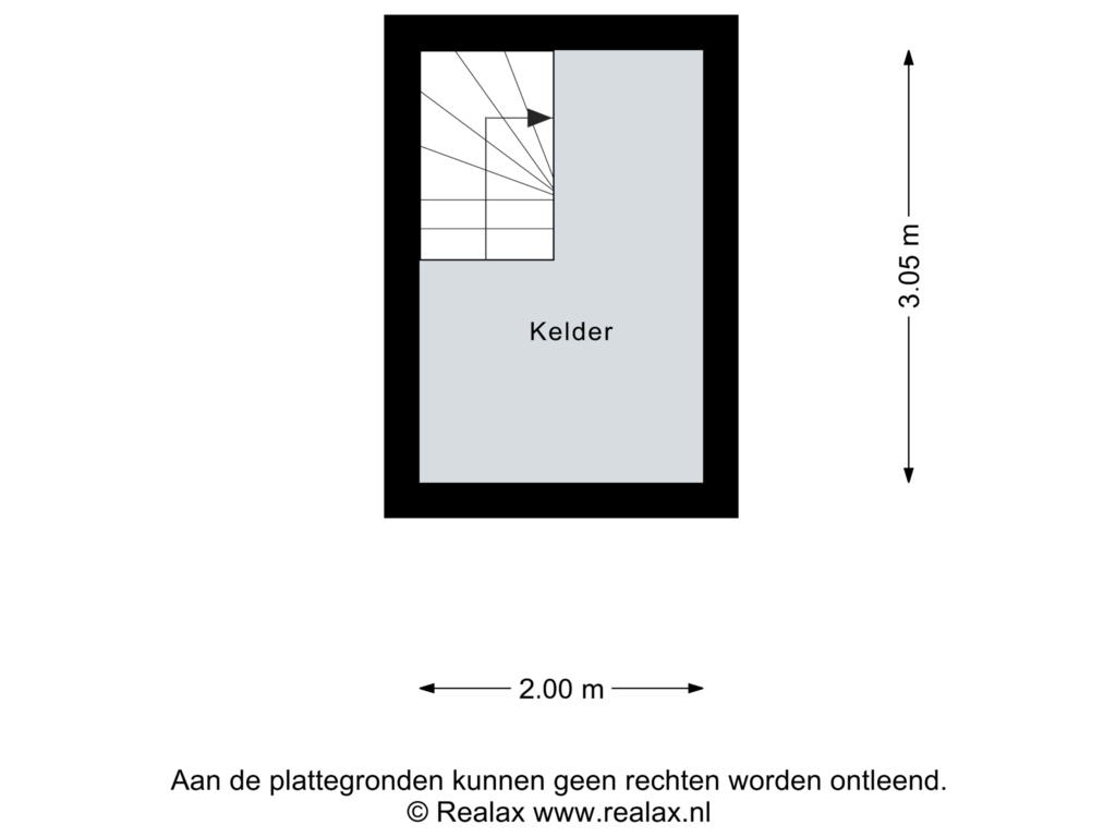 Bekijk plattegrond van Kelder van Larenseweg 38