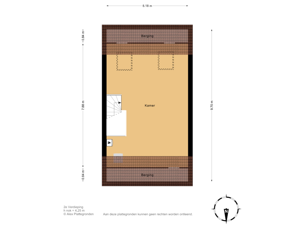 Bekijk plattegrond van 2e Verdieping van Vliestroom 8