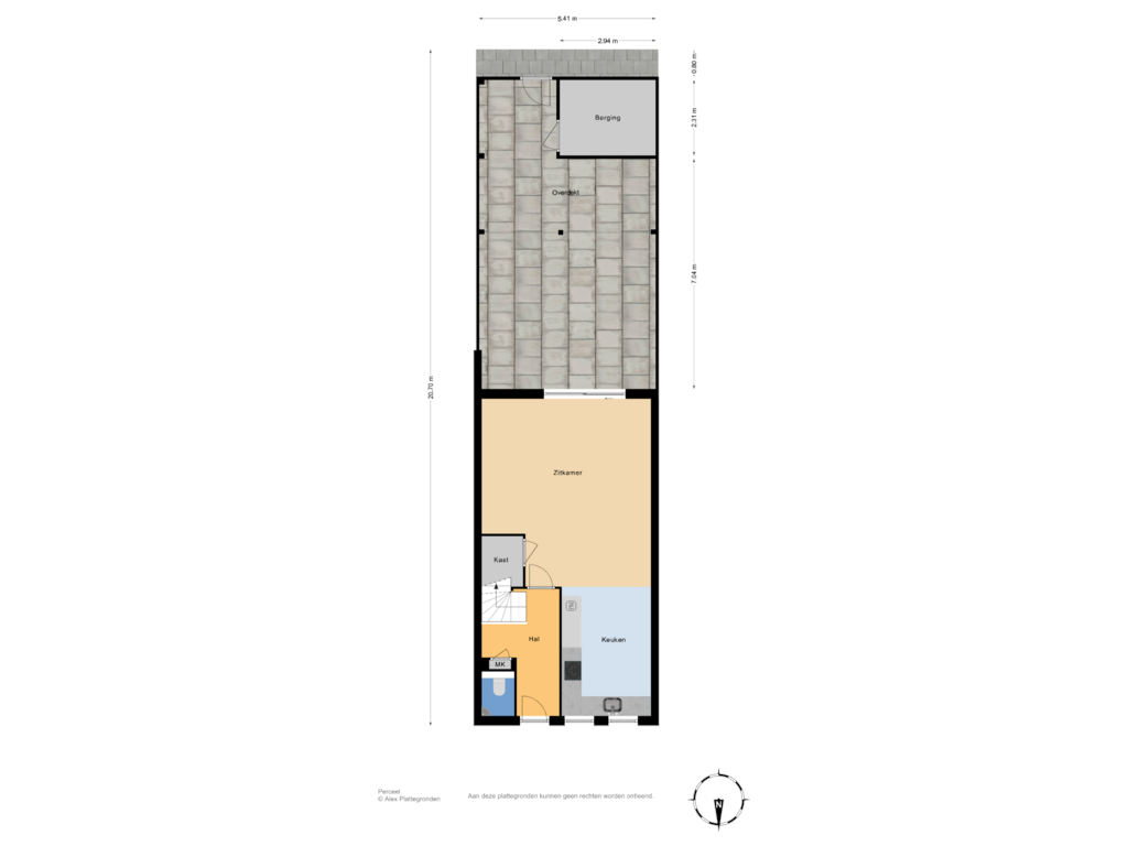 Bekijk plattegrond van Perceel van Vliestroom 8