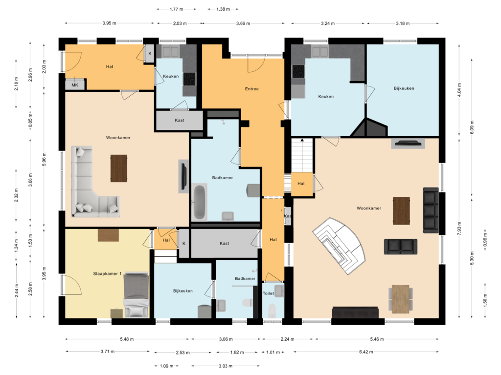 Bekijk plattegrond van Begane grond van Krakenburgsestraat 1