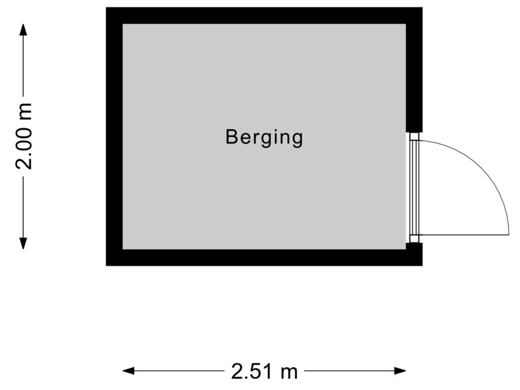 Bekijk plattegrond van Berging van Barbaragang 19