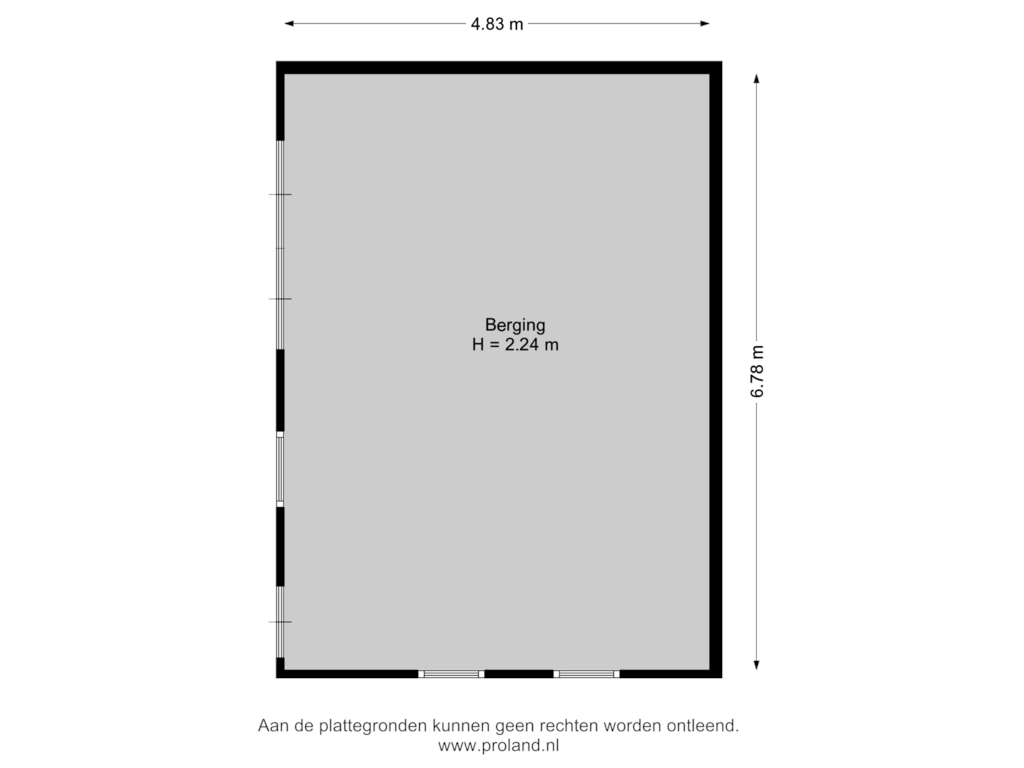 Bekijk plattegrond van Berging van Kanaal B ZZ 115