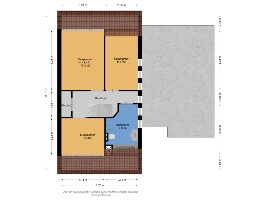 View floorplan of 1e Verdieping of Amethistdreef 30