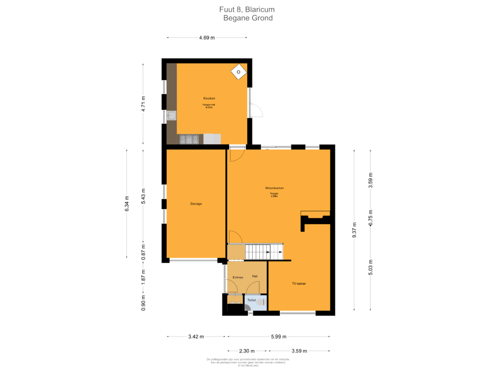 Bekijk plattegrond van Begane Grond van Fuut 8