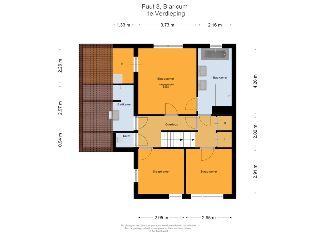 Bekijk plattegrond van 1e Verdieping van Fuut 8