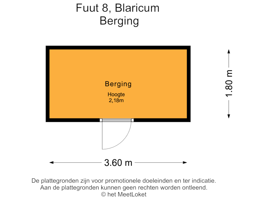 Bekijk plattegrond van Berging van Fuut 8