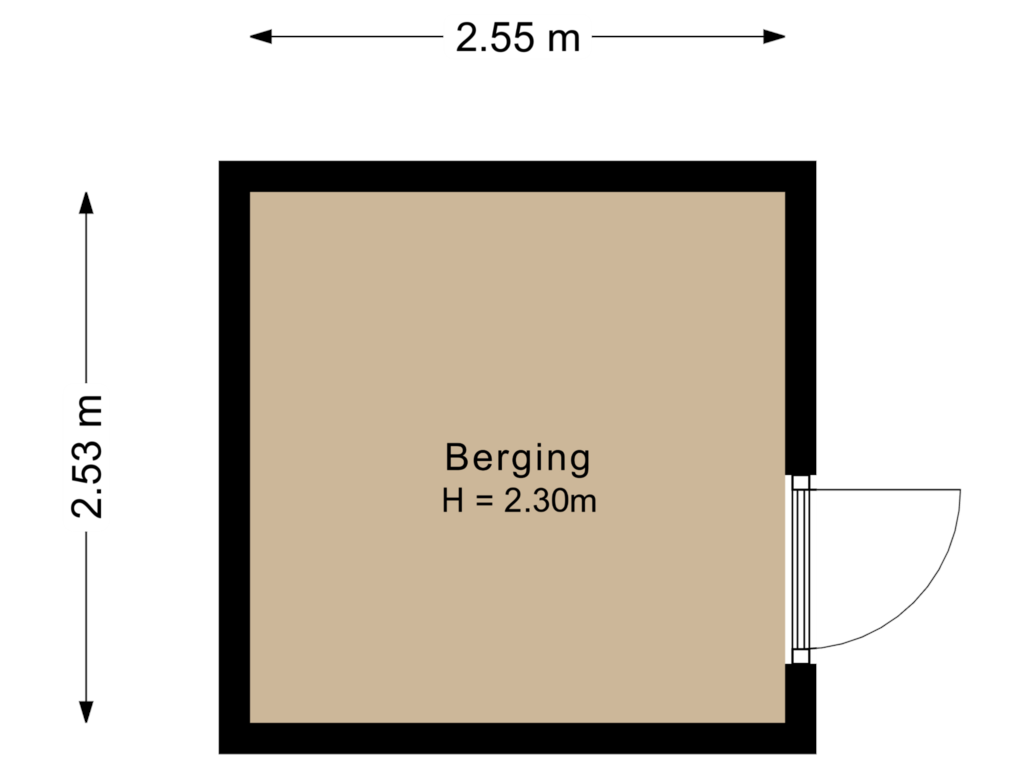 Bekijk plattegrond van Berging van Bredholm 14