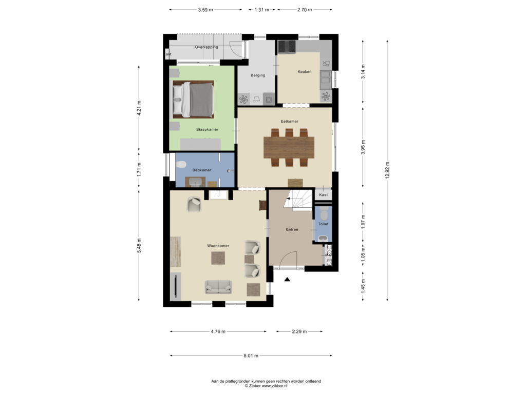 View floorplan of Begane grond of Klappermanstraat 21