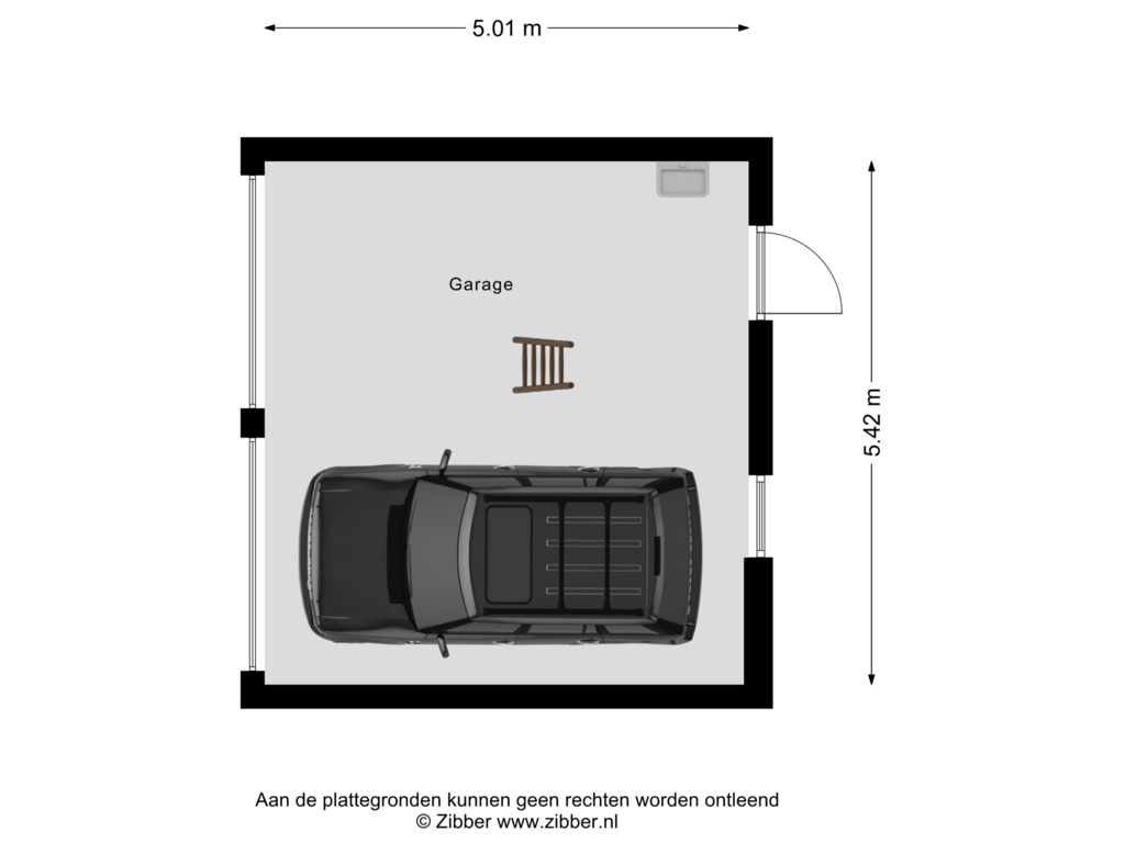 View floorplan of Garage of Klappermanstraat 21