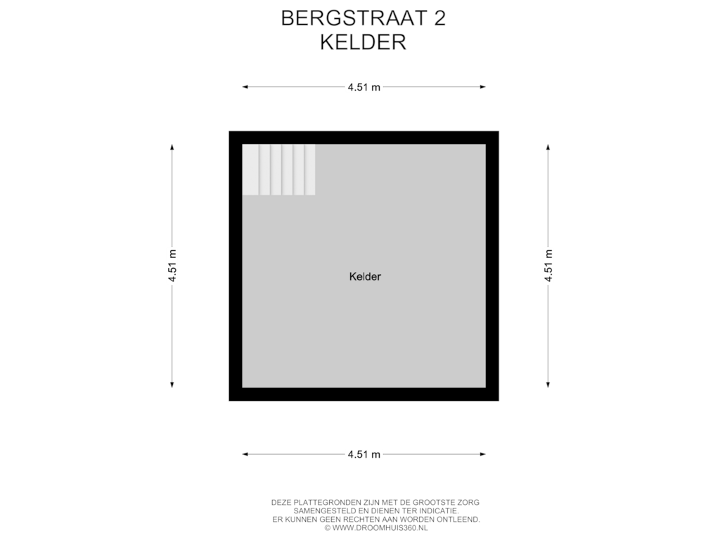 Bekijk plattegrond van Kelder van Bergstraat 2