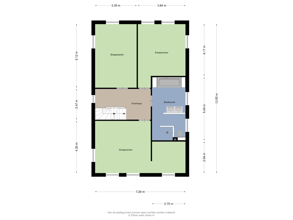 View floorplan of Eerste Verdieping of Griftdijk 45