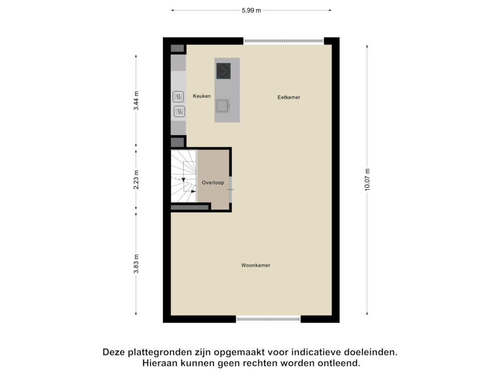 Bekijk plattegrond van Eerste Verdieping van Peursumstraat 71