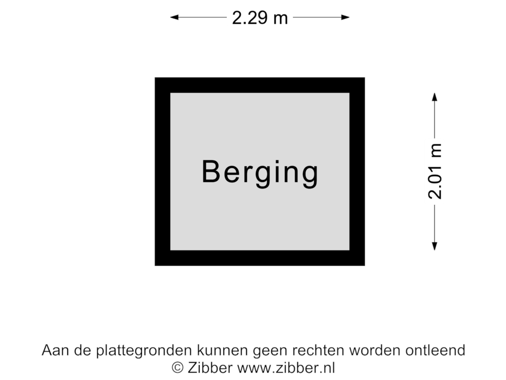 View floorplan of Berging of Circusplein 27