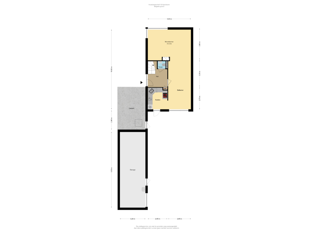 Bekijk plattegrond van Begane grond van Kruisbessenhof 18