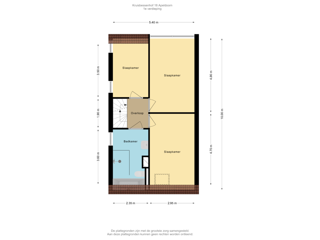 Bekijk plattegrond van 1e verdieping van Kruisbessenhof 18