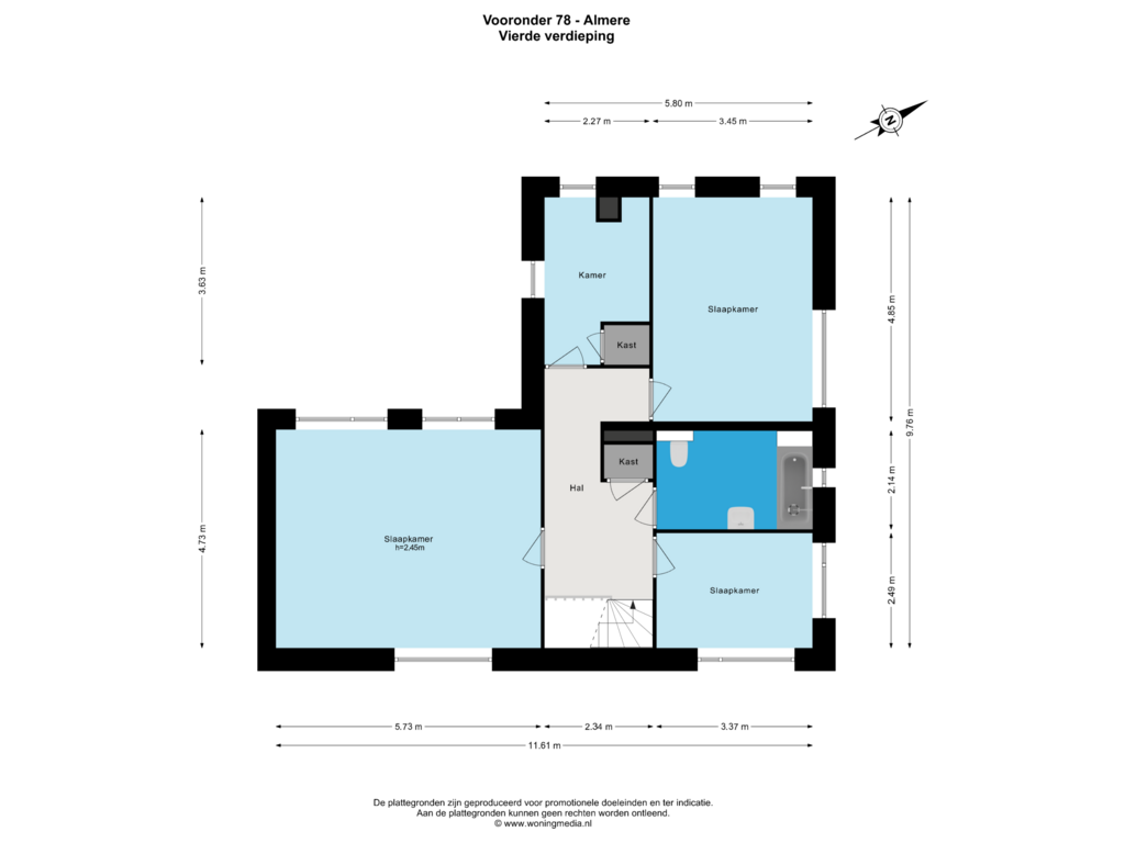 View floorplan of 4e_verd of Vooronder 78