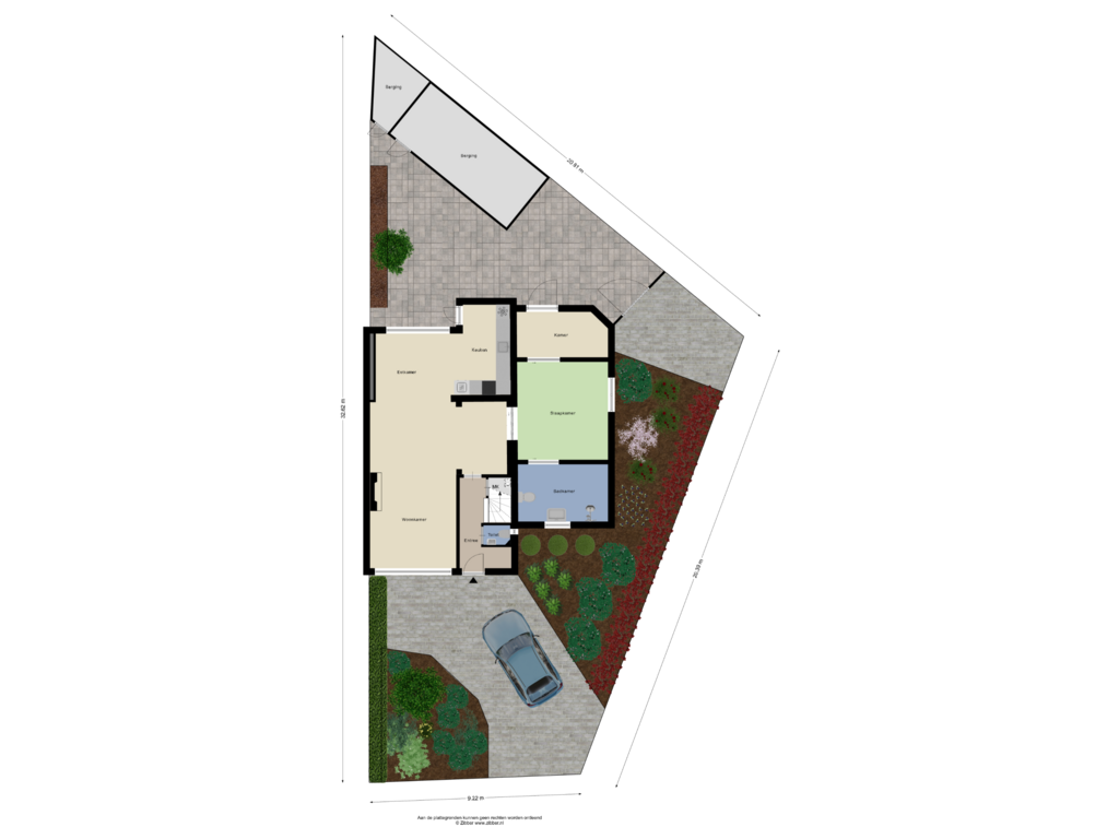 Bekijk plattegrond van Begane grond Tuin van Djept-Zuid 15