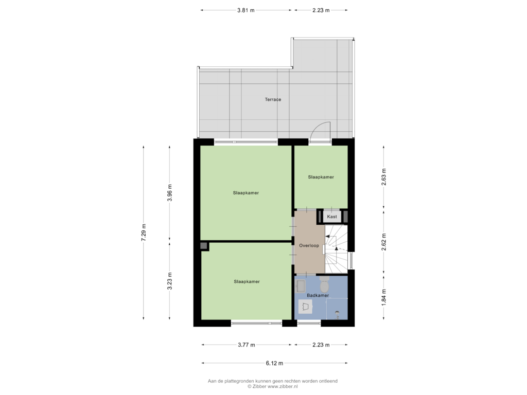 Bekijk plattegrond van Eerste Verdieping van Djept-Zuid 15