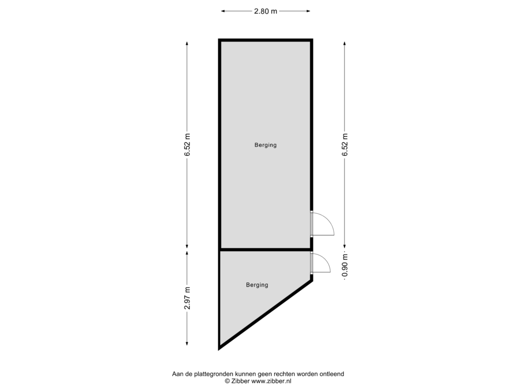 Bekijk plattegrond van Berging van Djept-Zuid 15