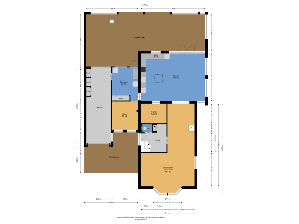 View floorplan of Begane Grond of Hooiland 26